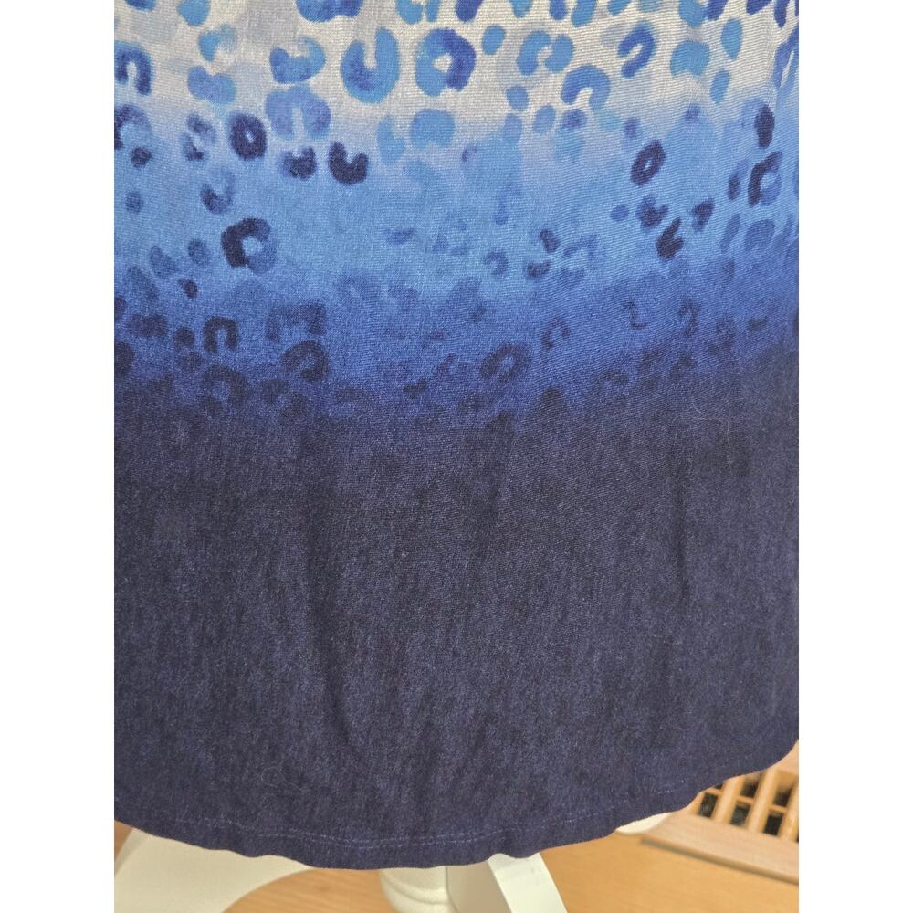 Simply Vera Wang Paradise NWT sleepwear nightgown leopard cheetah Medium blue - Picture 7 of 16